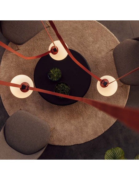 23125-Binario in Tessuto m per Montaggio Faretti Colore Rosso-5