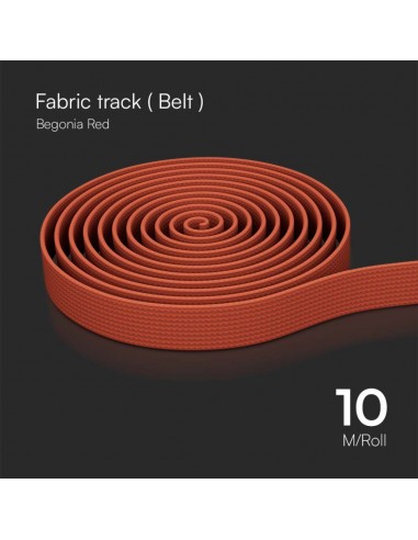 23125-Binario in Tessuto m per Montaggio Faretti Colore Rosso-6