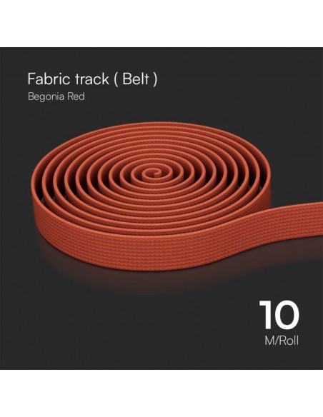 23125-Binario in Tessuto m per Montaggio Faretti Colore Rosso-6