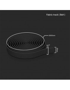 23126-Binario in Tessuto m per Montaggio Faretti Colore Grigio Scuro-1 2