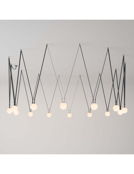 23126-Binario in Tessuto m per Montaggio Faretti Colore Grigio Scuro-3