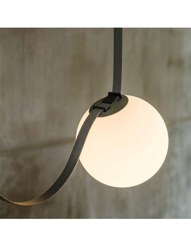 23126-Binario in Tessuto m per Montaggio Faretti Colore Grigio Scuro-4