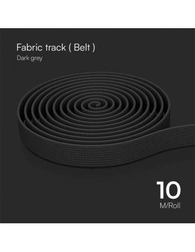 23126-Binario in Tessuto m per Montaggio Faretti Colore Grigio Scuro-6