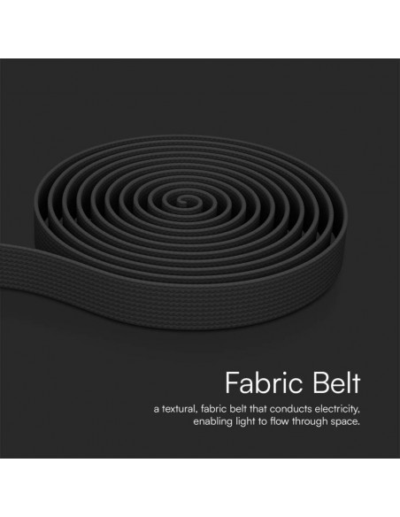 23126-Binario in Tessuto m per Montaggio Faretti Colore Grigio Scuro-7