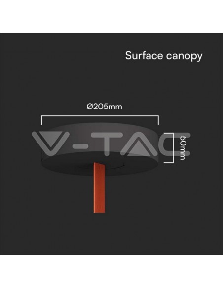 23127-Supporto di superficie d mm h mm Colore Nero SKU  / -2