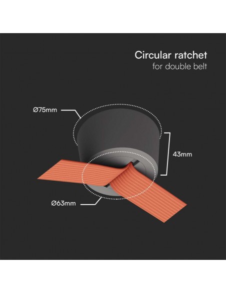 23129-Supporto di superficie remoto d mm h mm Colore Nero SKU  / -2