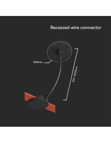 23131-Connettore cavo incassato d mm Colore Nero SKU  / -2