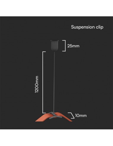 23133-Clip per Sospensione  Colore nero sabbia SKU  / -2