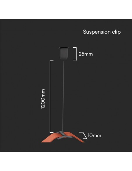 23133-Clip per Sospensione  Colore nero sabbia SKU  / -2