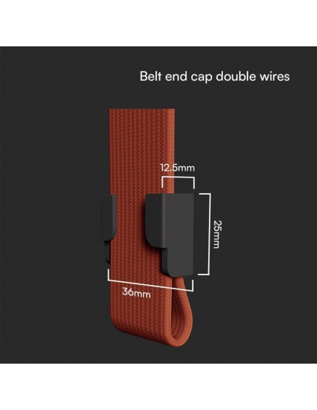 23136-Clip Terminale per Binario a doppio filo Colore Nero  pezzi SKU  / -2