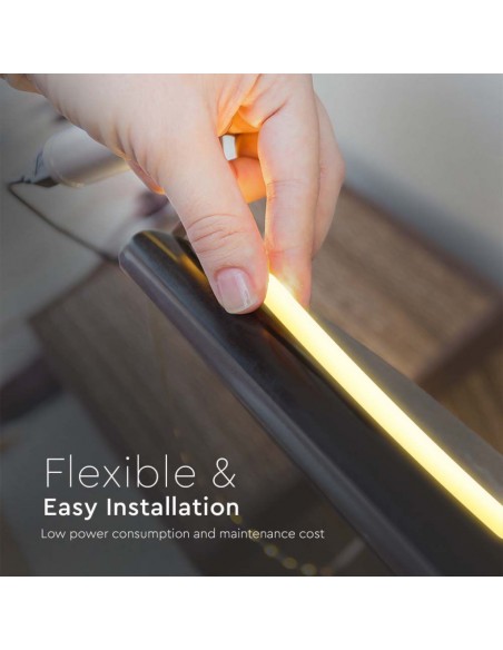 23144-Strip LED COB- /m m V Colore Ambra  mm-6