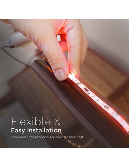 23145-Kit per Strip LED Magic SMD /m  LED/m RGB m Compatibile con Magic Home Pro con Telecomando e Alimentatore-6