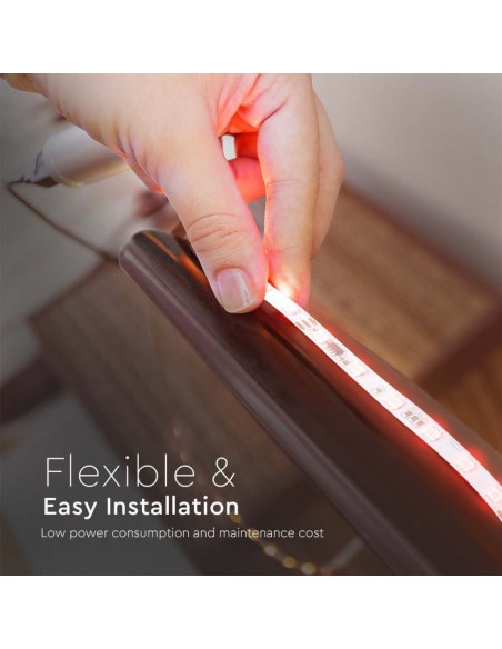 23146-Kit per Strip LED Magic SMD /m  LED/m RGB m Compatibile con Magic Home Pro con Telecomando e Alimentatore -6