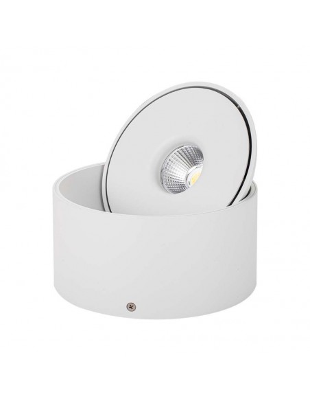 23157-Faretto LED COB da Incasso Rotondo  Inclinabile Colore Bianco in-1