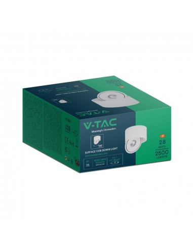 23157-Faretto LED COB da Incasso Rotondo  Inclinabile Colore Bianco in-2