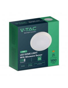 23160-Plafoniera LED Rotonda  con Sensore Microonde d mm h mm CCT Regolabile -1 2