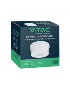 23162-Sensore di Movimento a Infrarossi  Rilevamento a  Montaggio a Plafone Colore Bianco-1 2