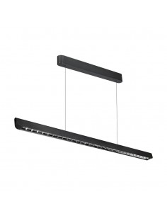 23341-Plafoniera LED Chip Samsung a Sospensione  Lineare Colore Nero  in-1