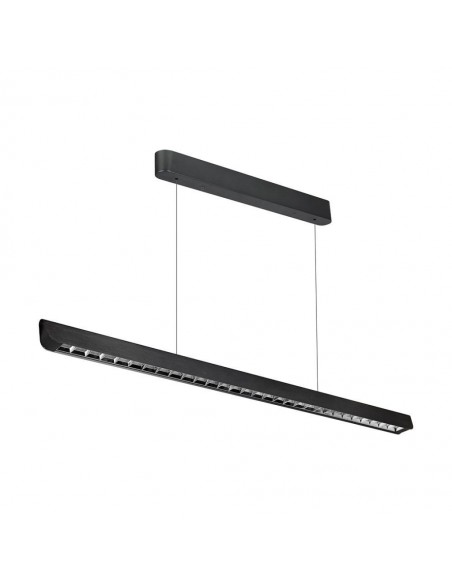 23341-Plafoniera LED Chip Samsung a Sospensione  Lineare Colore Nero  in-1