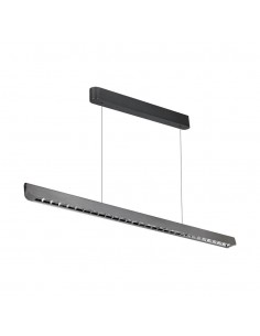 23343-Plafoniera LED Chip Samsung a Sospensione  Lineare Colore Grigio opaco  in-1