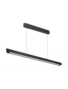 23345-Plafoniera LED Chip Samsung a Sospensione  Lineare Colore Nero  in-1