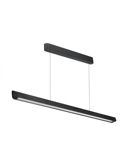 23345-Plafoniera LED Chip Samsung a Sospensione  Lineare Colore Nero  in-1