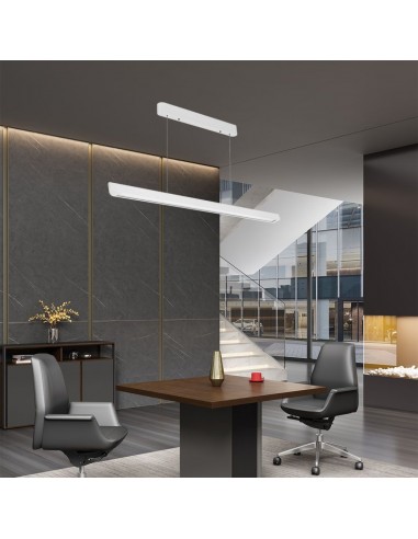 23346-Plafoniera LED Chip Samsung a Sospensione  Lineare Colore Bianco  in-5