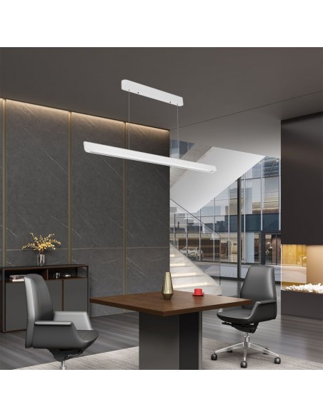 23346-Plafoniera LED Chip Samsung a Sospensione  Lineare Colore Bianco  in-5