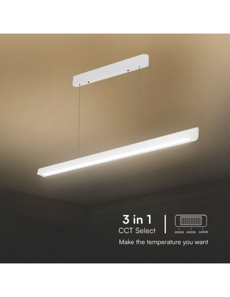 23346-Plafoniera LED Chip Samsung a Sospensione  Lineare Colore Bianco  in-7