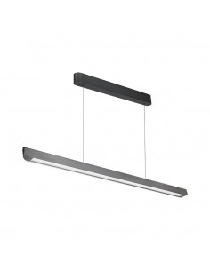 23347-Plafoniera LED Chip Samsung a Sospensione  Lineare Colore Grigio opaco  in-1