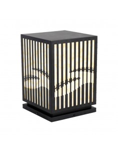 23353-Lampada LED Decorativa con Pannello Solare e Portalampada E Corpo Nero  -1