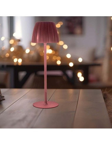 23354-Lampada LED da Tavolo  xmm Colore Marrone ricaricabile con USB C Touch Dimmerabile in-5