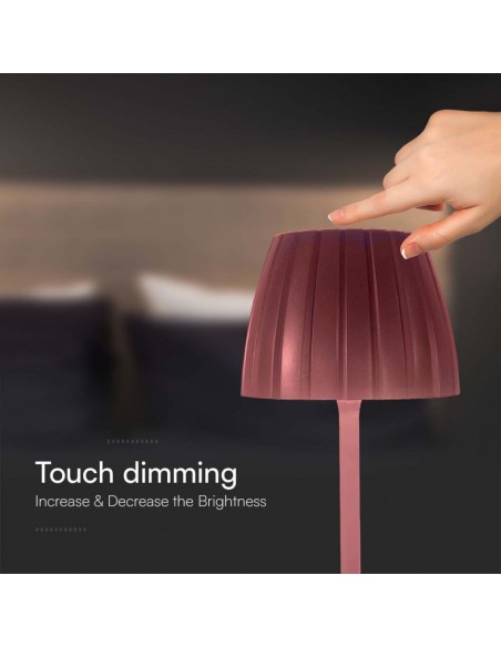 23354-Lampada LED da Tavolo  xmm Colore Marrone ricaricabile con USB C Touch Dimmerabile in-7