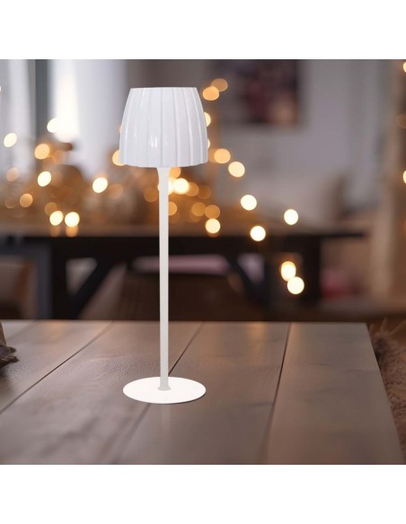 23355-Lampada LED da Tavolo  xmm Colore Bianco ricaricabile con USB C Touch Dimmerabile in-5