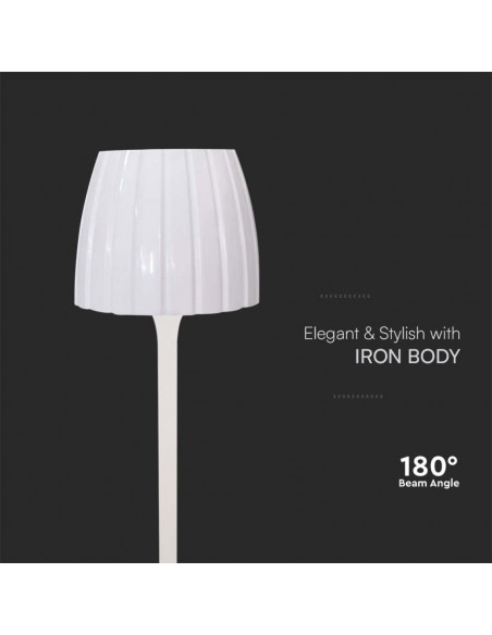 23355-Lampada LED da Tavolo  xmm Colore Bianco ricaricabile con USB C Touch Dimmerabile in-6