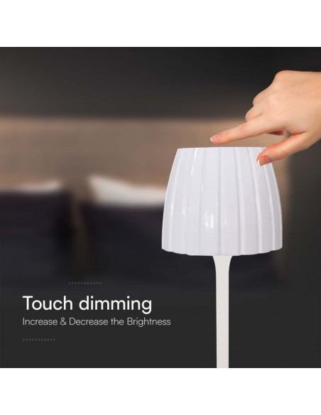 23355-Lampada LED da Tavolo  xmm Colore Bianco ricaricabile con USB C Touch Dimmerabile in-7