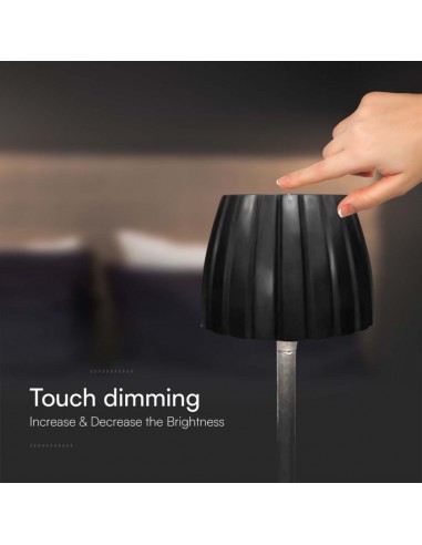 23356-Lampada LED da Tavolo  xmm Colore Nero ricaricabile con USB C Touch Dimmerabile in-7