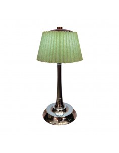 23357-Lampada LED da Tavolo  con Batteria Ricaricabile USB C Colore Verde Cromato Touch Dimmerabile in-1