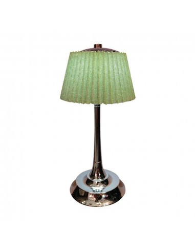23357-Lampada LED da Tavolo  con Batteria Ricaricabile USB C Colore Verde Cromato Touch Dimmerabile in-1