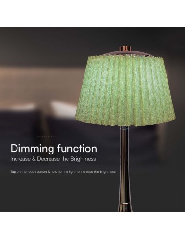 23357-Lampada LED da Tavolo  con Batteria Ricaricabile USB C Colore Verde Cromato Touch Dimmerabile in-7