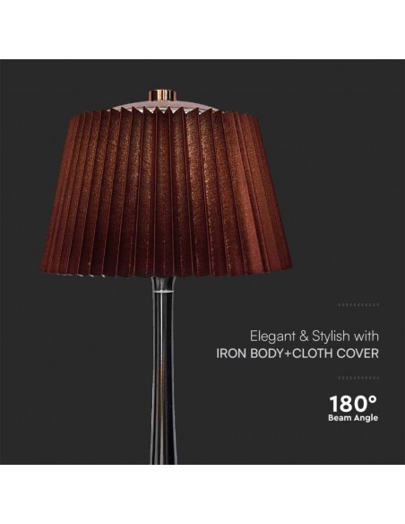 23358-Lampada LED da Tavolo  con Batteria Ricaricabile USB C Colore Marrone Cromato Touch Dimmerabile in-6