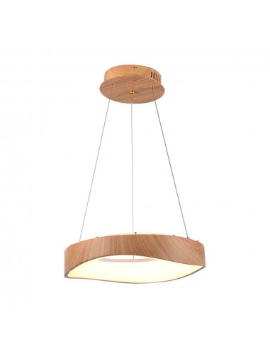 23363-Lampadario LED a Sospensione  dal Design Moderno Circolare Colore Legno DxHmm -1