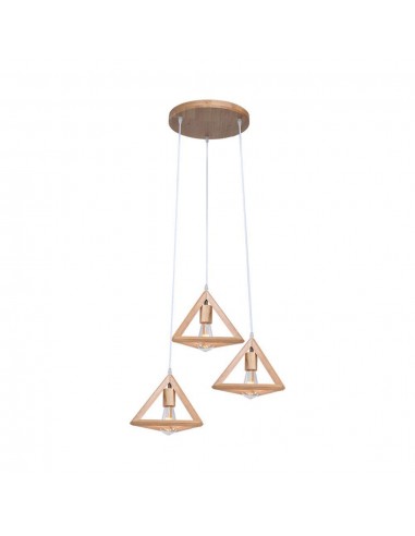 23367-Lampadario LED a Sospensione dal Design Triangolare con Portalampade Ex Max  H-1