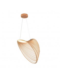 23369-Lampadario LED a Sospensione  dal Design Moderno Colore Legno xmm -1