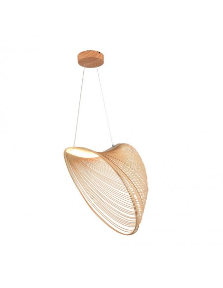 23369-Lampadario LED a Sospensione  dal Design Moderno Colore Legno xmm -1