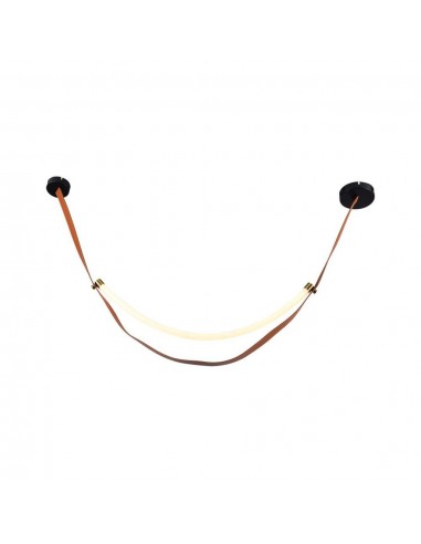 23375-Lampadario LED a Sospensione  dal Design Moderno Colore Marrone con Finiture Oro HxxLmm -1