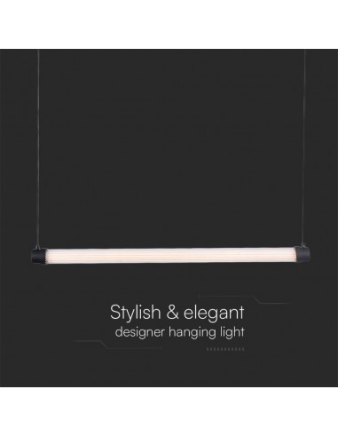 23382-Lampadario LED a Sospensione  dal Design Moderno Colore Bianco e Nero -5