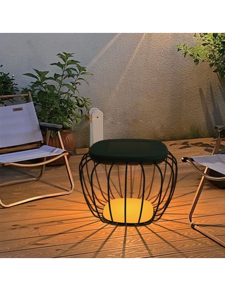 23384-Lampada LED Decorativa  con Pannello Solare  Corpo Grigio xmm CCT  IP-3