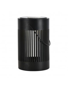 23385-Lampada Solare LED da Terra  con Batteria Ricaricabile e Maniglia per Trasporto Colore Nero  IP-1