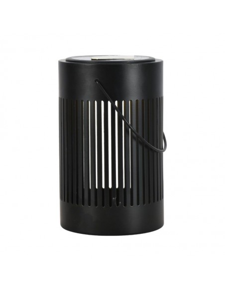 23385-Lampada Solare LED da Terra  con Batteria Ricaricabile e Maniglia per Trasporto Colore Nero  IP-1